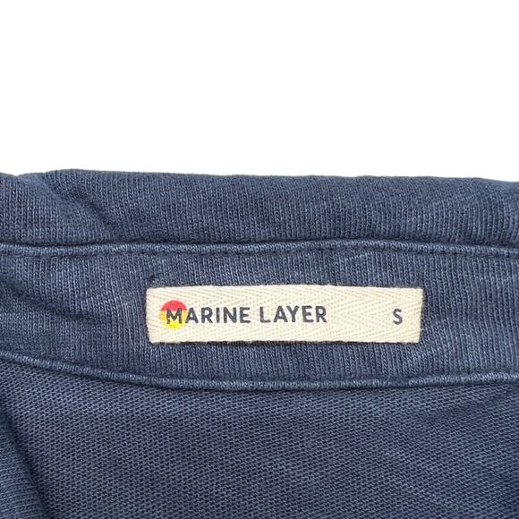 Marine Layer Short Sleeve Polo Shirt Size Small - Picture 5 of 5